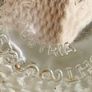 Vintage Lamplight Farms Glass Hurricane Oil Lamp Raised Dot Pattern Hobnail the glass base made in Astria. Image 5