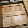 Solid wood oak extending dining table with matching chairs Image 5