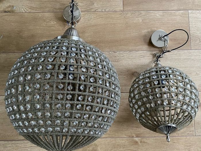 Light & Living brand: Fabulous Diamante pendant lights - 2 x sizes available