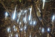 White 30CM 240 L 8 Tube Meteor Shower Lights