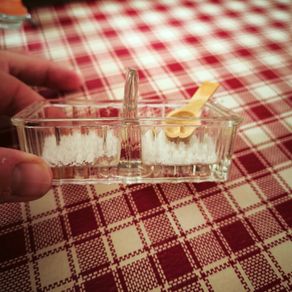 French salt & pepper dish
