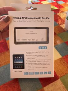 HDMI and AV connection kit for iPad