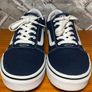Vans Off The Wall Ward Boys Navy Canvas Trainers UK5 EUR38 Image 5
