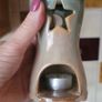 Ceramic Tealight Holder and Mustard Pot with Wooden Spoon Image 7