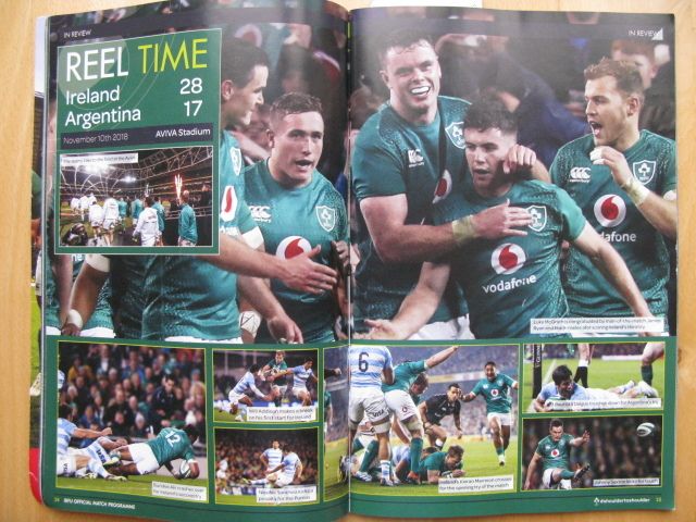 Ireland vs New Zealand Match Day Programme 17 November 2018