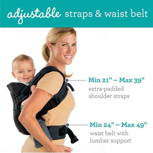 Infantino Flip Advanced 4-in-1 Baby Carrier Black Denim