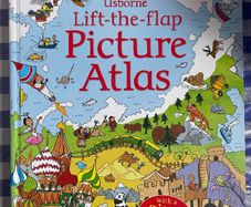 Usborne - Lift the flaps - Picture Atlas - Brand new