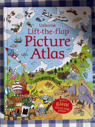 Usborne - Lift the flaps - Picture Atlas - Brand new