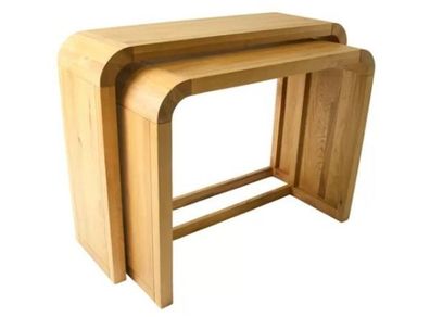 New Acton 2 Piece Solid Wood Nest of Tables