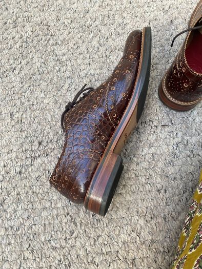 Grenson brown leather shoes