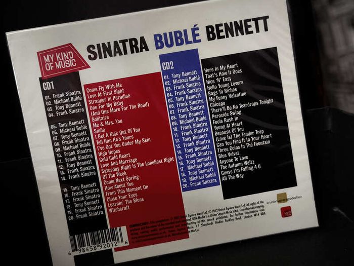 Frank Sinatra ! Michael Buble ! Tony Bennett ! 2 CD Set ! Brand New and Sealed ! My Kind of Music ! 2012 !