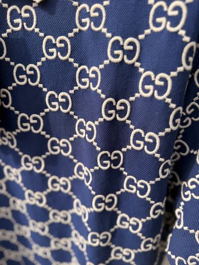 Gucci Polo men embroidered Fabric