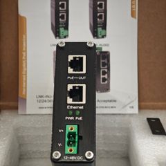E-link Industrial Gigabit PoE++ Injector 48V DC PoE++ 95W up to 100 Meters Output DIN Rail Mount Hardened High Power PoE Adapter
