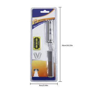 Pet Grooming Comb With Blade Hair Removal