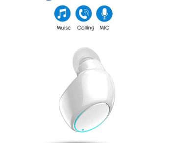 1pcs Bluetooth 5.0 In-Ear Mini Headset Headphone Wireless Earphone Handsfree