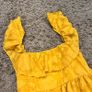 Yellow Floral Dress Image 4