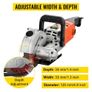 Electric Wall Chaser Groove Cutting Machine Depth 35mm Wall Slotting 5pcs Blades Width 33mm, Wall slotting machine 7500RPM Wall Cutting Machine (FREE SHIPPING) Image 2