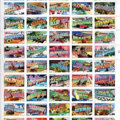 2002 USA Greetings from America Commemorative Stamps Sheetlet Plate S111 Mint Never Hinged (MNH)