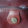 Large classic sturdy Vintage brown Leather hand Bag ADAX Image 4