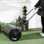 60L Fillable Cylinder Steel Garden Lawn Roller Black Image 2