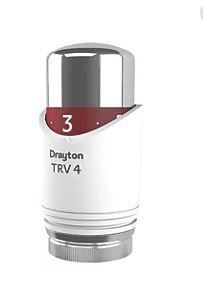 Drayton TRV4 White / Chrome Thermostatic Radiator Head