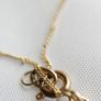 Vintage 9Ct Yellow Gold 375 Oval Peridot Pendant with L-22,5" Chain 2,5g Image 9