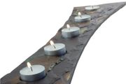 Heartworks Handmade Irish Slate Tealight Holder Table Runner