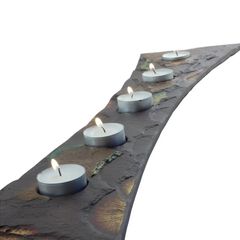 Heartworks Handmade Irish Slate Tealight Holder Table Runner