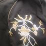 Vintage Pret aPorter Black embroidered Trench coat Image 4