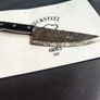 Rustic Chef Knife with Viking Pattern Engraving. Conquer the Kitchen with Art Viking  By Di'Casteel Image 3