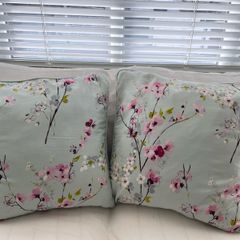 2 x Large Floral Dunnes Cushions