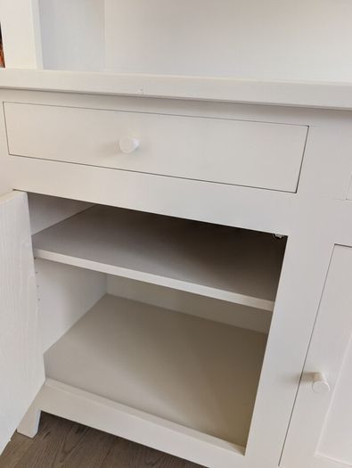 Kitchen Oak Dresser in Ivory/Creme