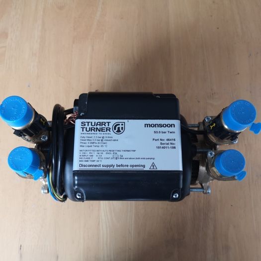 shower pump, Stuart Turner monsoon positive head 1.5 and 2 bar