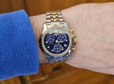 Vintage Swiss Made Certina DS Chronograph Quartz Swiss Watch 1990s