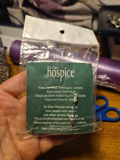 2003 St Giles Hospice Teddy Brooch