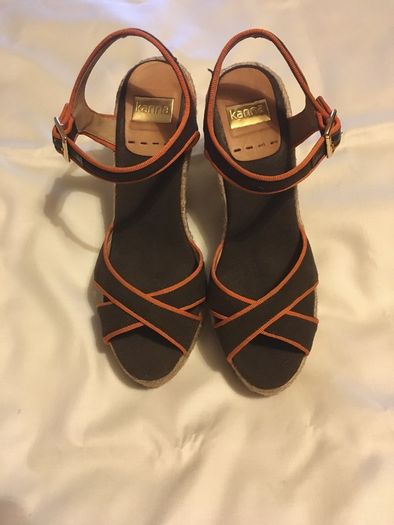 Kanna Spain Canvas Sandals, size EU-39, UK-6