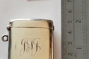 Antique Sterling Silver Vesta Case - Chester 1909 - PPLd Maker