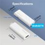 H96 MAX H313 Mini TV Stick - Android 14 Smart TV Box with WiFi6, Wireless 5.0, 4K HD, Google Voice, Stereo Sound, USB Powered Media Player for Digital Signage & Home Entertainment, Media Streaming Device | Compact TV Stick | Durable Plastic Body Image 3