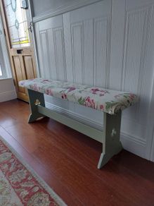 Best offers.Bench, new upholstery and paint.
