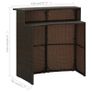 3 Piece Garden Bar Set Brown Image 7