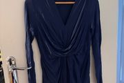 Navy Blue Long sleeve Maternity Top - Attesa
