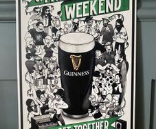 Guinness St Patrick's Day Tin Metal Sign