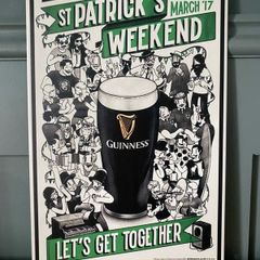 Guinness St Patrick's Day Tin Metal Sign