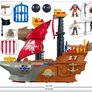 Fisher-Price Imaginext Preschool Toy Shark Bite Pirate Ship Playset with Figure & Accessories. Image 4