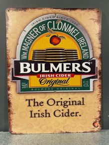 Large Bulmers Tin Metal Sign