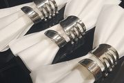 3 Twisted Silver Toned Napkin Forks