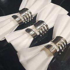 3 Twisted Silver Toned Napkin Forks