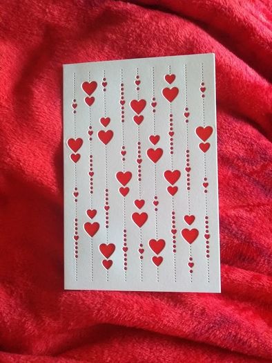 Anniversary / love / hearts, personalize card