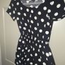 H&M Divided Black and White Polka Dot Top Image 4