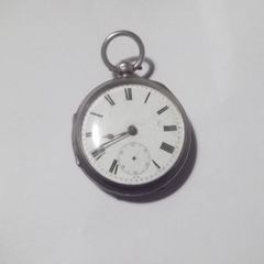 a rare solid silver pocket watch chester  silver date 1774